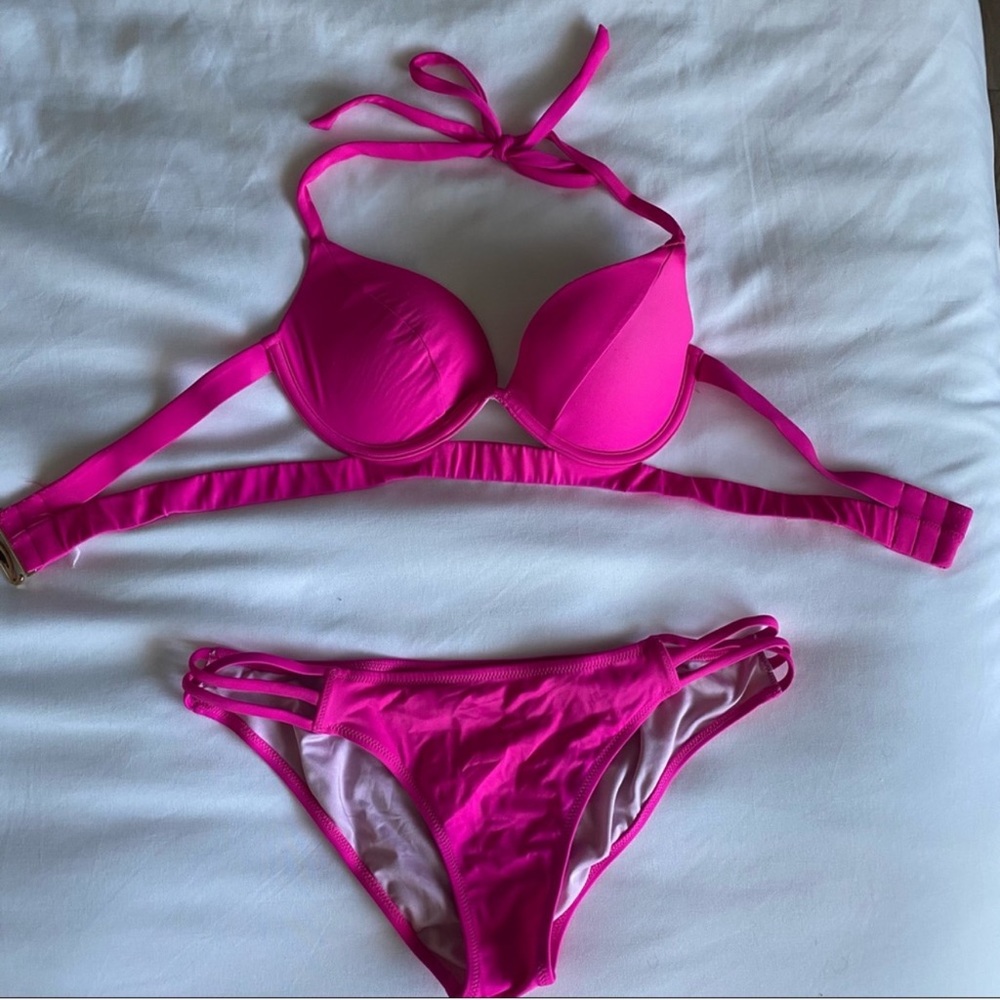 VS pink push-up style bikini